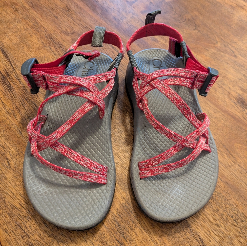 Chaco Kids Red Strappy Sport Sandals